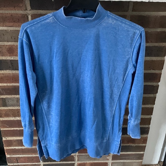 Women’s Maurice’s Lightweight Mock neck Sweatshirt, Size Small, Blue - Picture 1 of 4